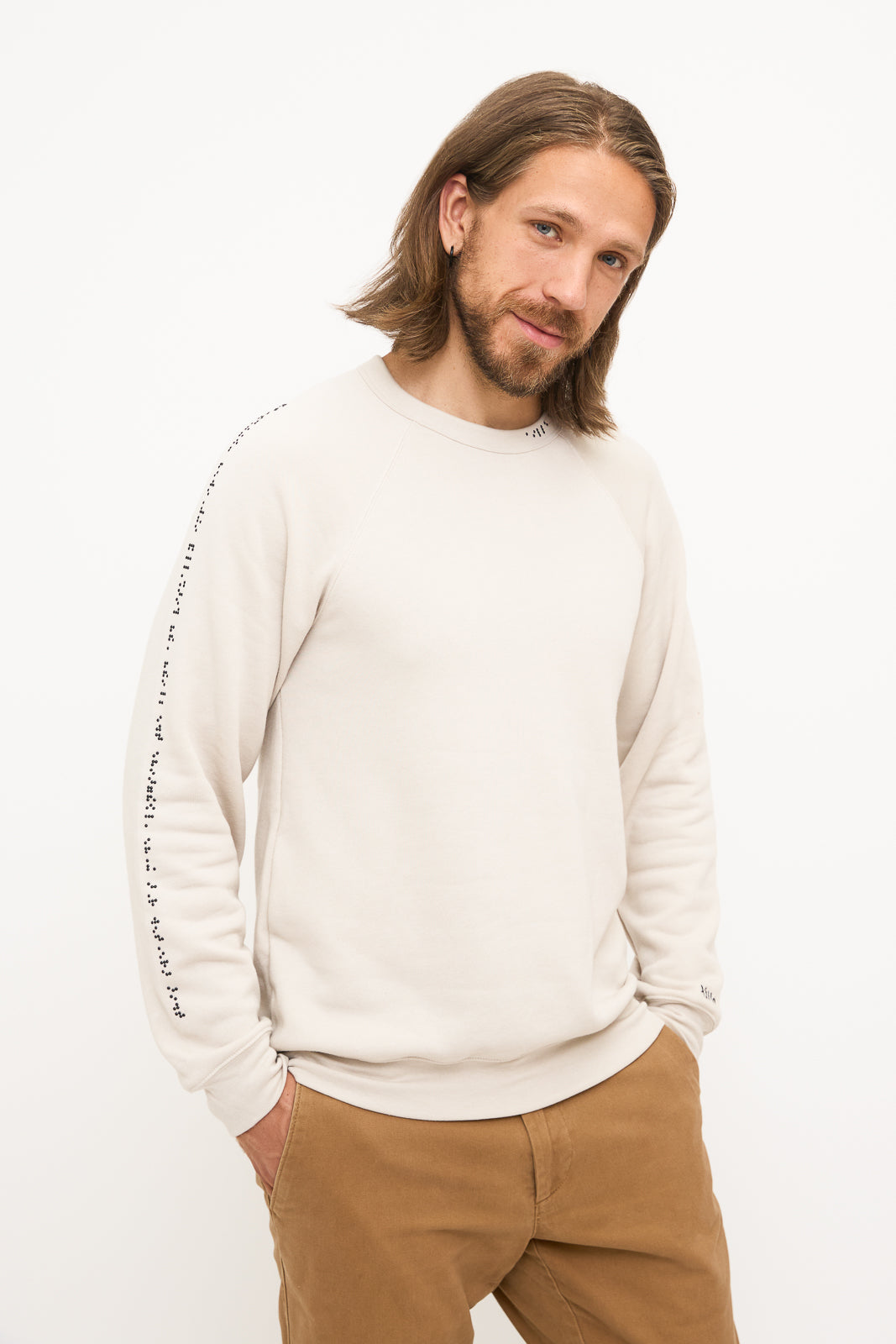 Beige Staircase outlet Crewneck