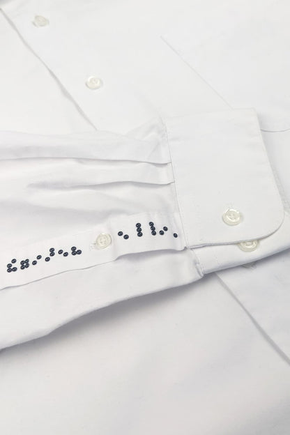 Custom Design: Men's White Collared Shirt
