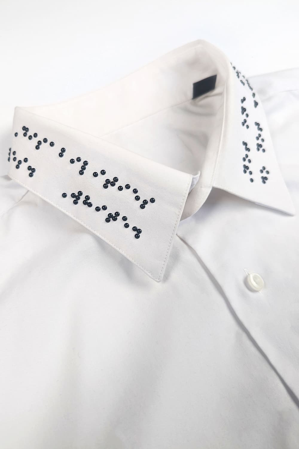 Custom Design: Men's White Collared Shirt